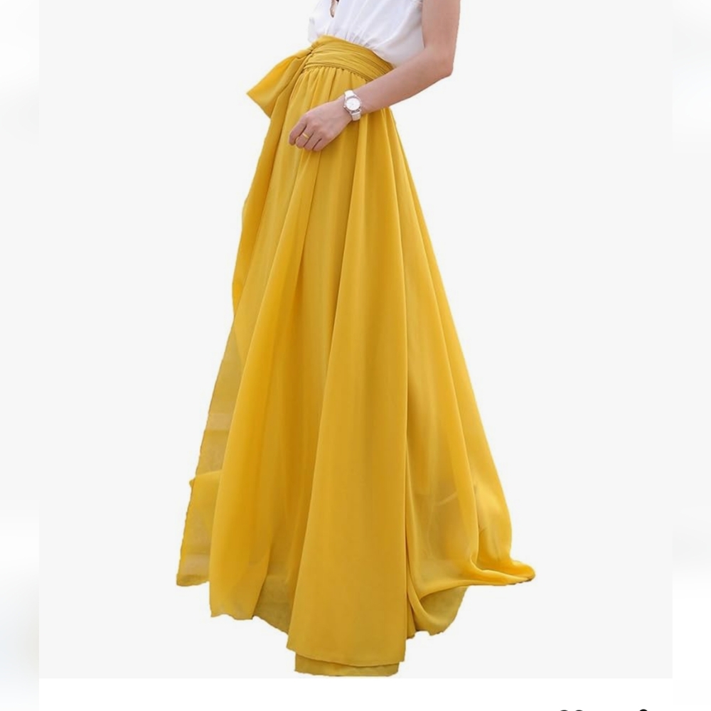 Melansay Yellow Maxi Skirt